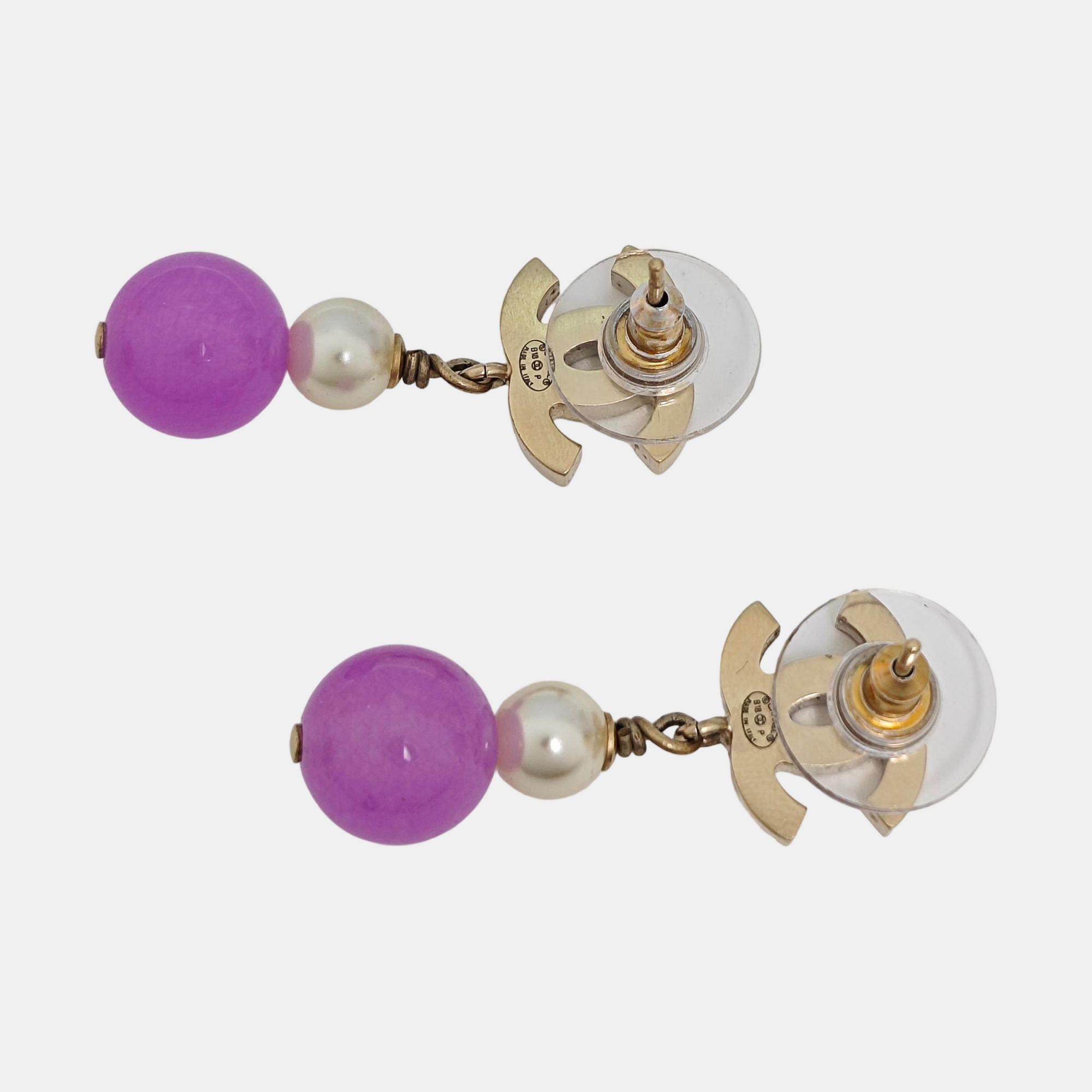 Metal Gold Stud Earrings