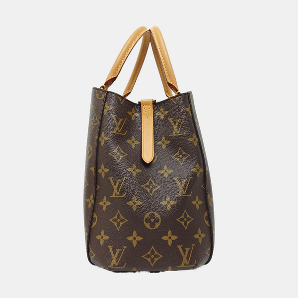 MONTAIGNE Monogram Coated Canvas Brown