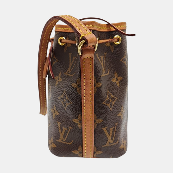 NÉONOÉ Nano Monogram Coated Canvas Brown