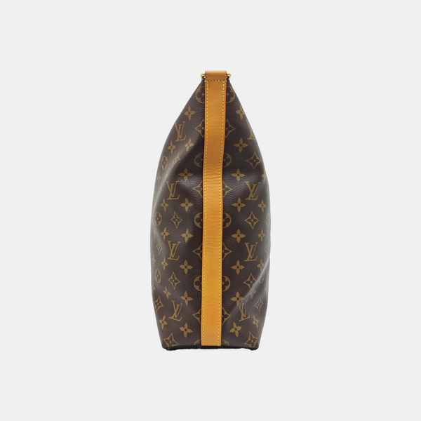 Monogram Coated Canvas Shoulder Bag GM Brown