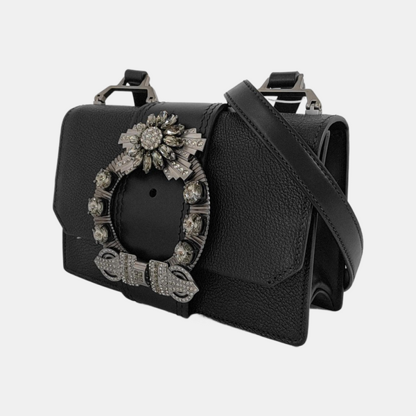 Miu Lady Calfskin Black