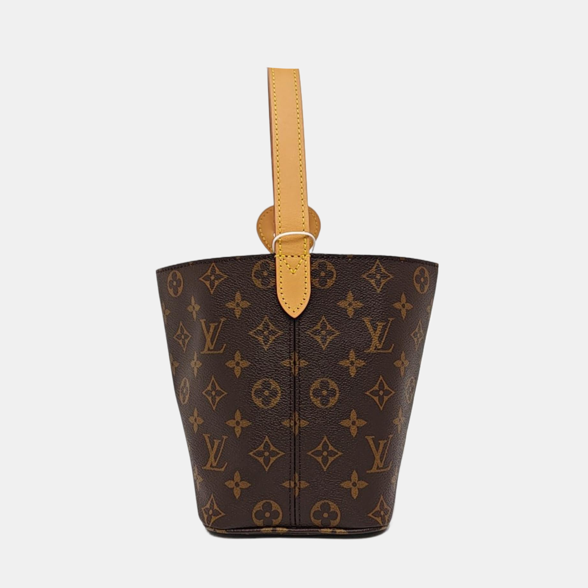 ALL IN BB Monogram Coated Canvas Brown