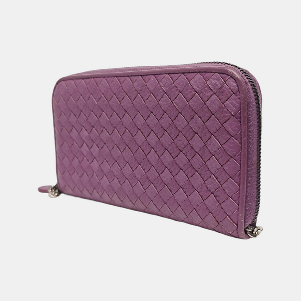 Lambskin Wallet Purple