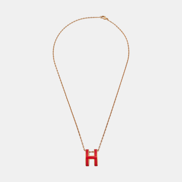 Pop H Metal Rose Gold Necklace
