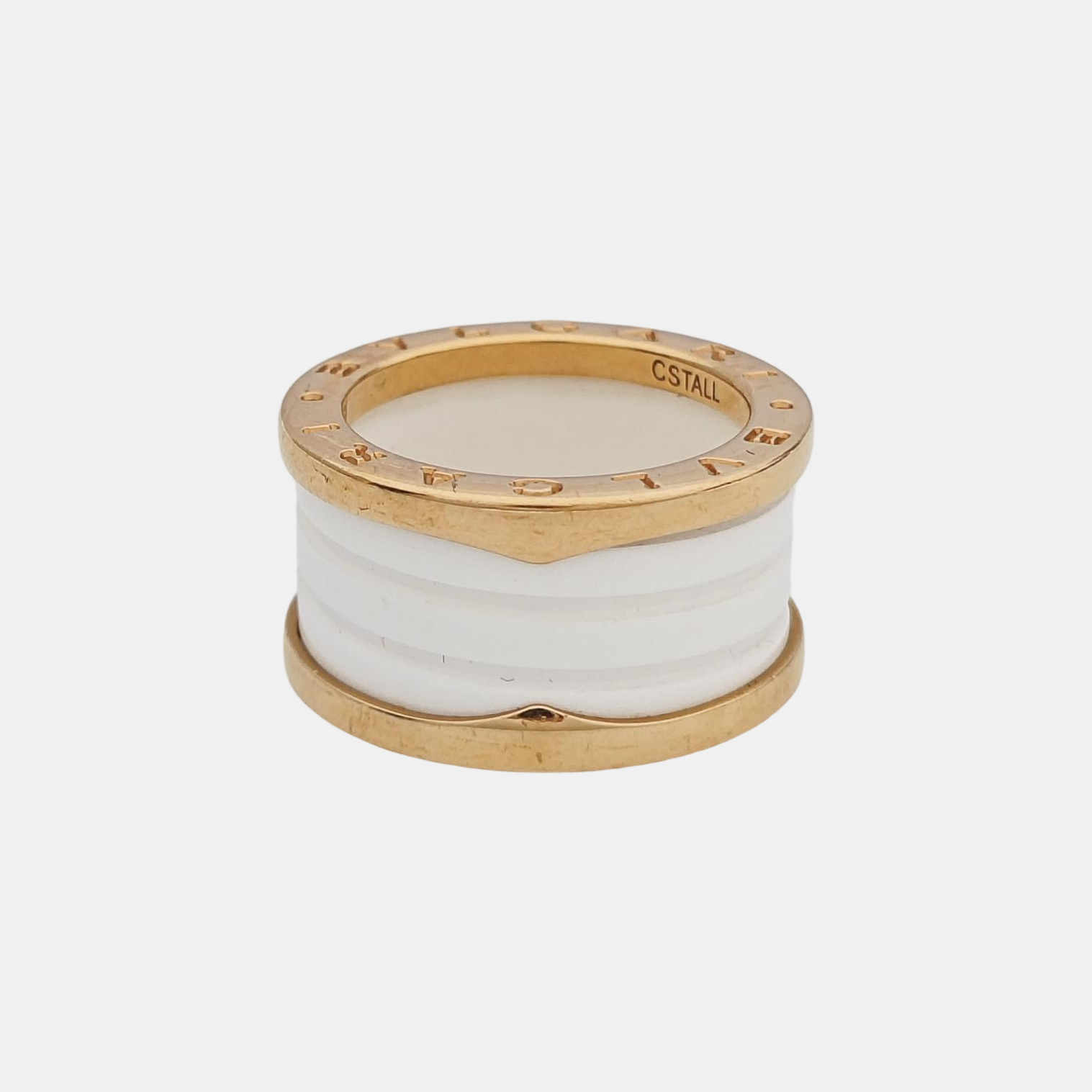 B.ZERO1 18k Rose Gold Ring EU 53