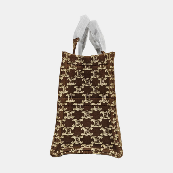 CABAS CELINE Small Fabric Brown