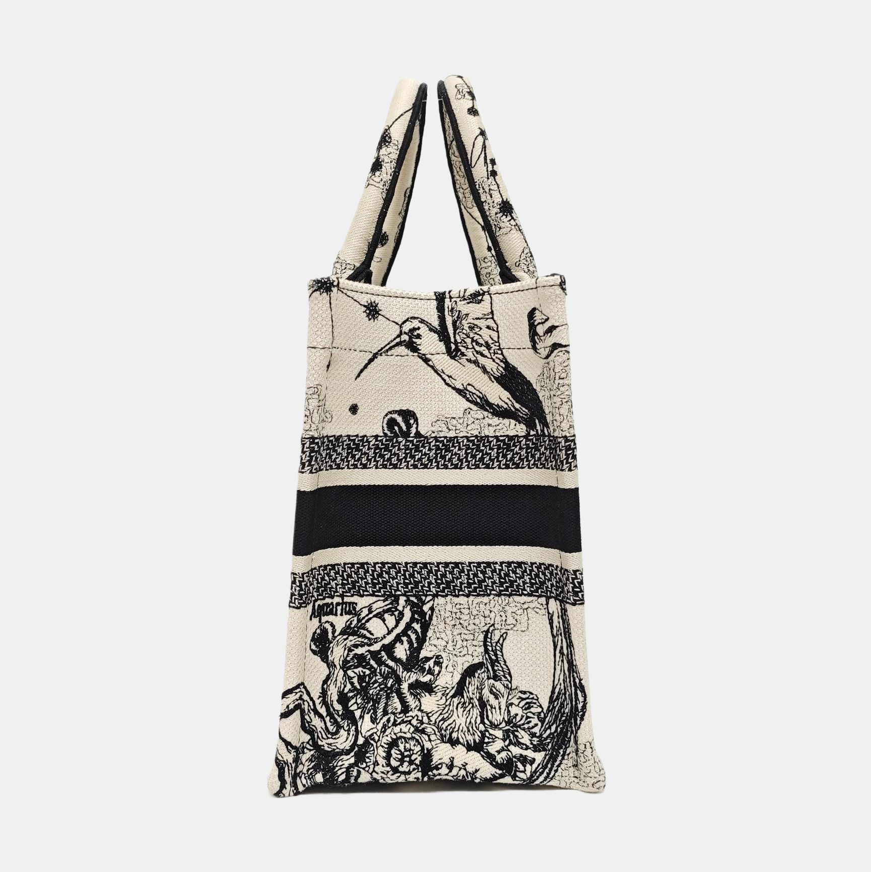 Book Tote Small Canvas White
