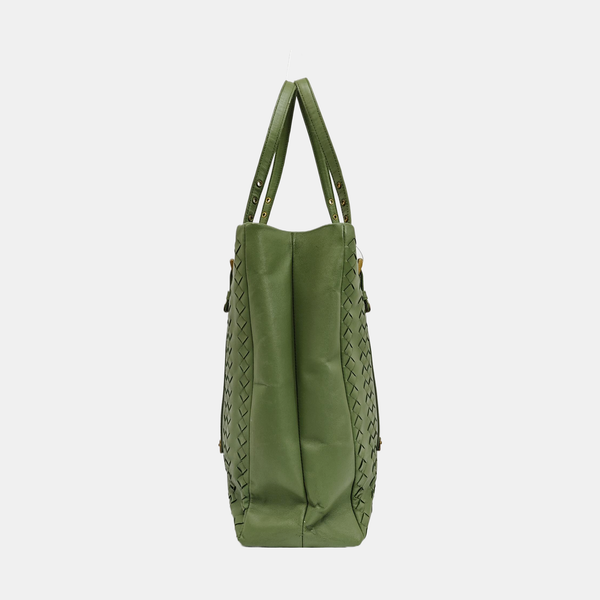 Lambskin Tote Bag Green