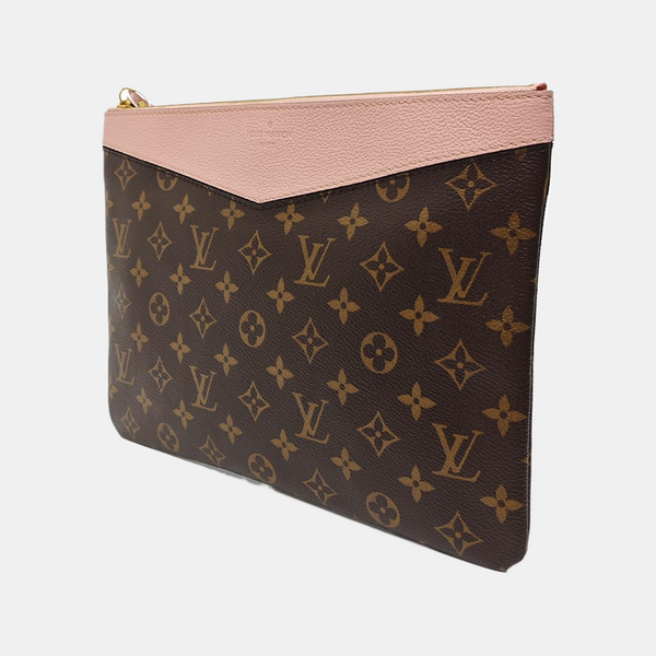 DAILY Monogram Coated Canvas Brown
