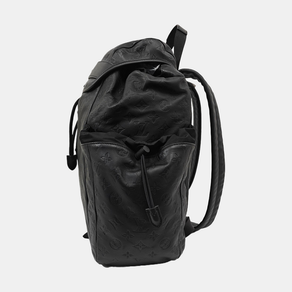 Monogram Calfskin Backpack Black