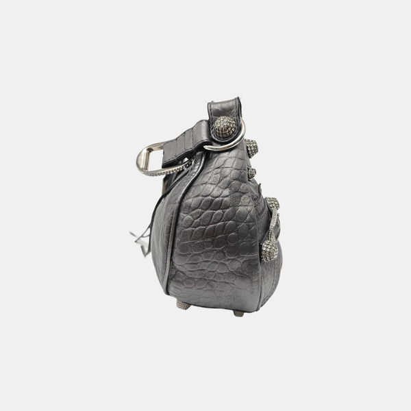 Le Cagole S Lambskin Gray