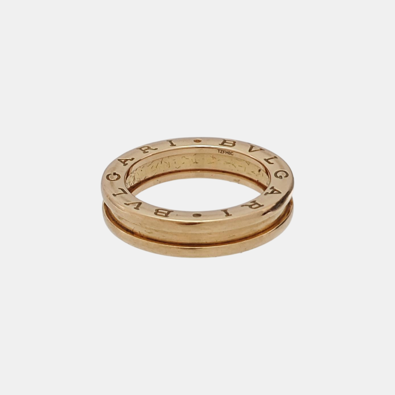 B.ZERO1 18k Rose Gold Ring EU 53