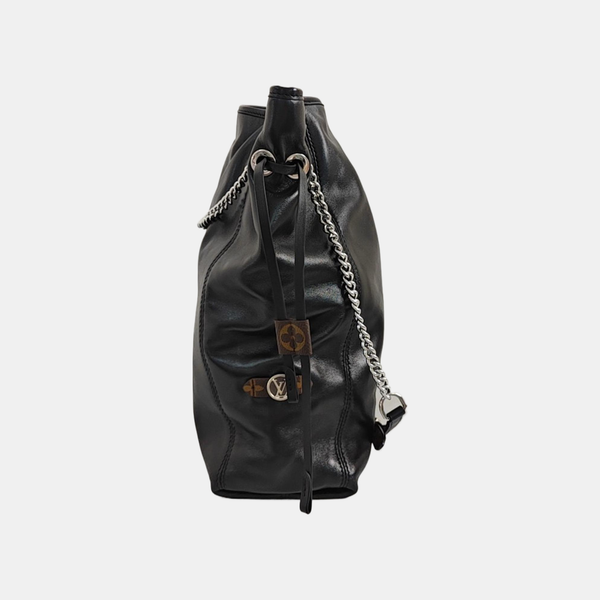 Lambskin Shoulder Bag MM Black