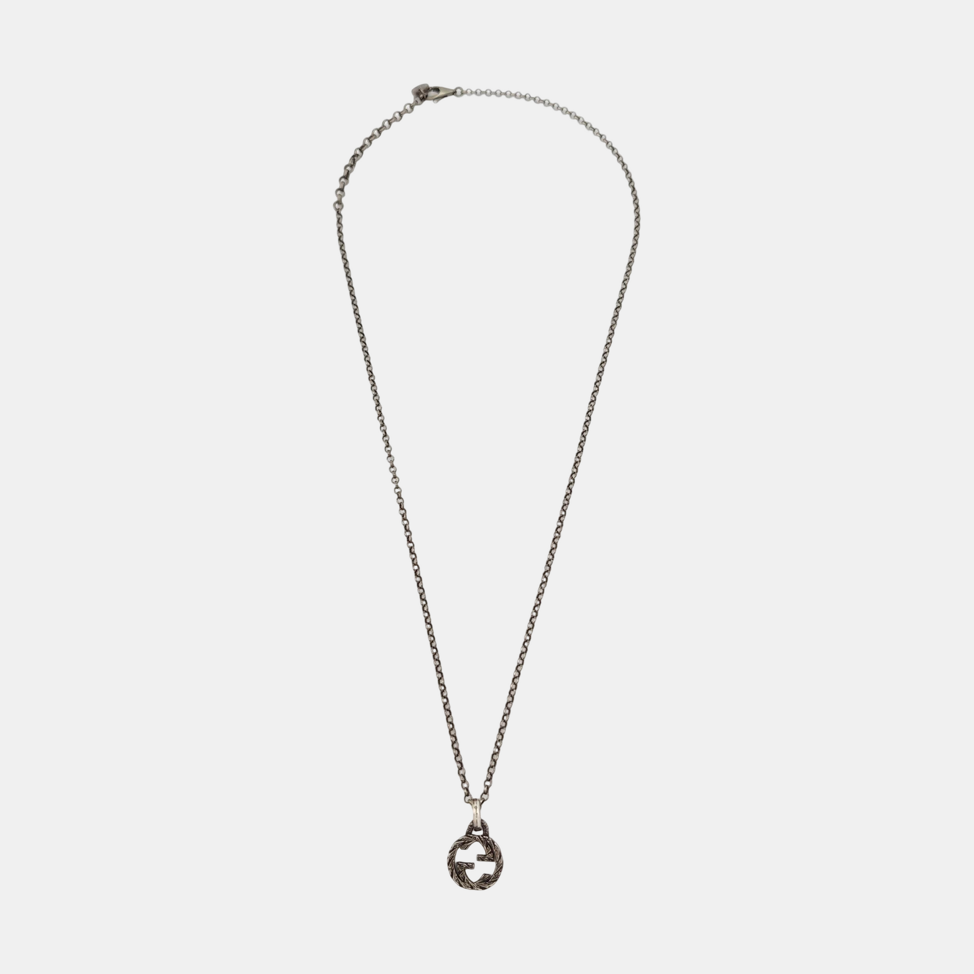 Interlocking G 925 Sterling Silver Necklace