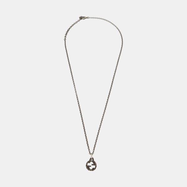 Interlocking G 925 Sterling Silver Necklace