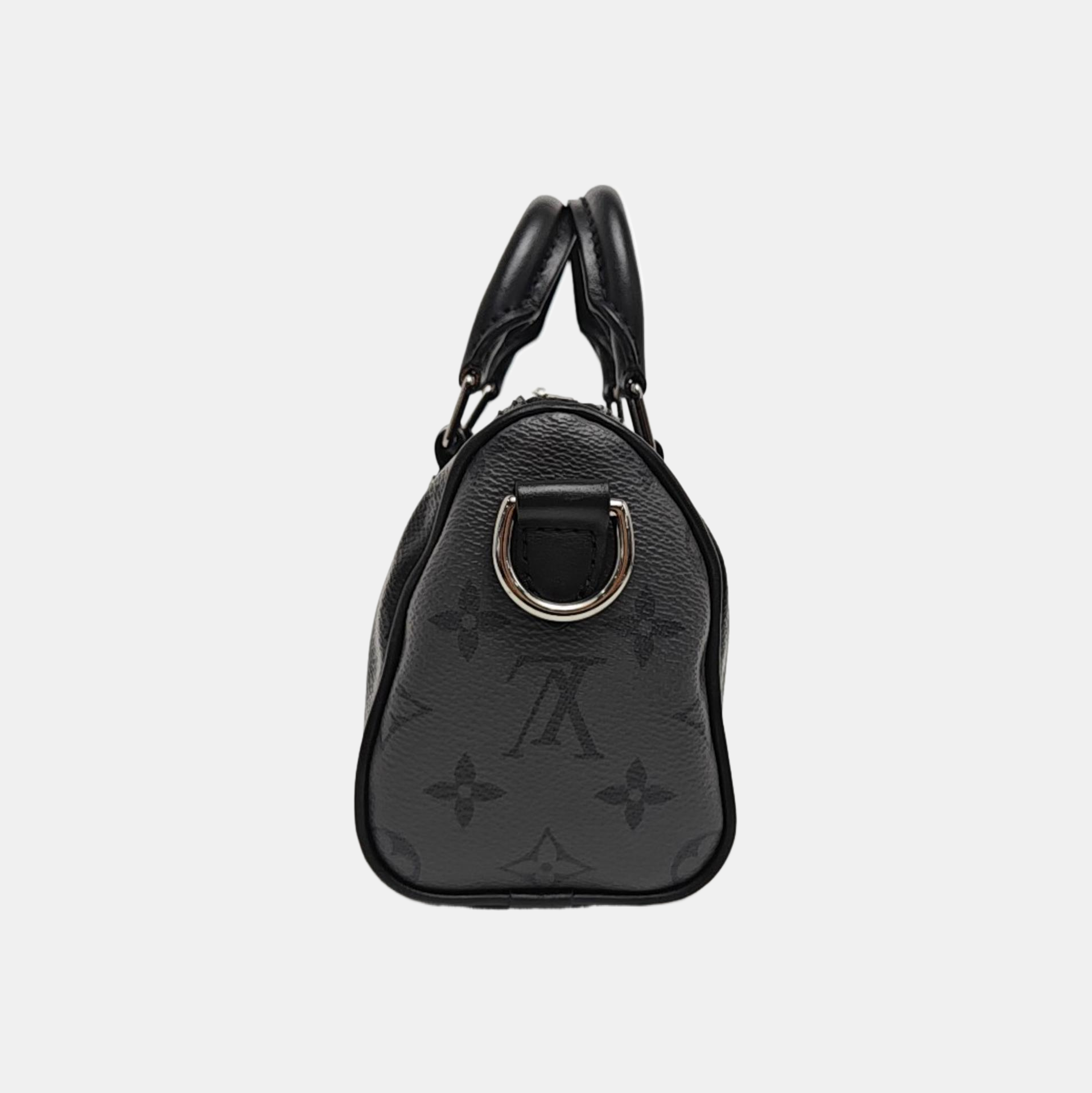 KEEPALL Mini Monogram Coated Canvas Black