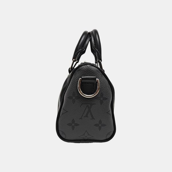 KEEPALL Mini Monogram Coated Canvas Black