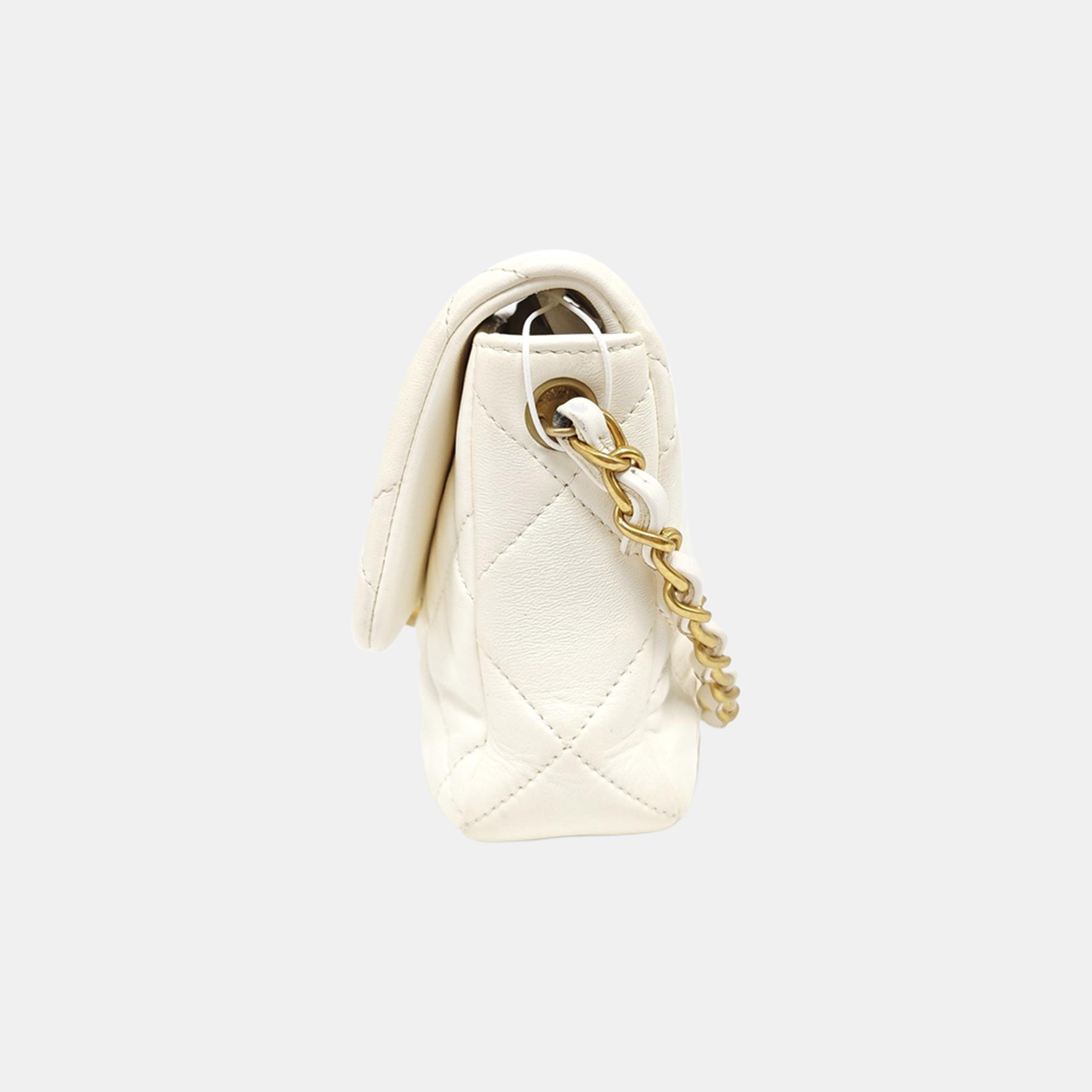 Quilted Lambskin White