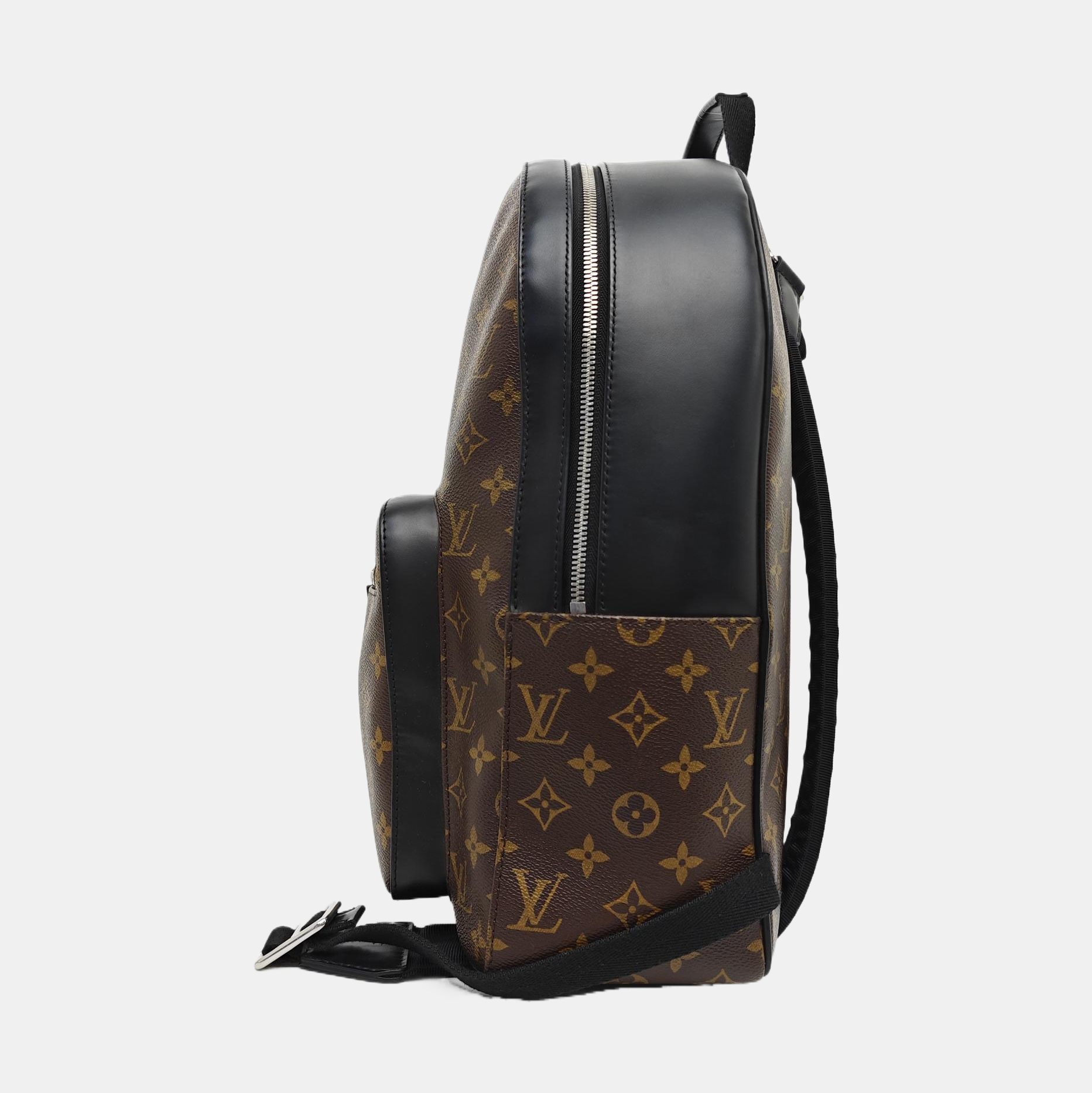 JOSH Monogram Coated Canvas Brown
