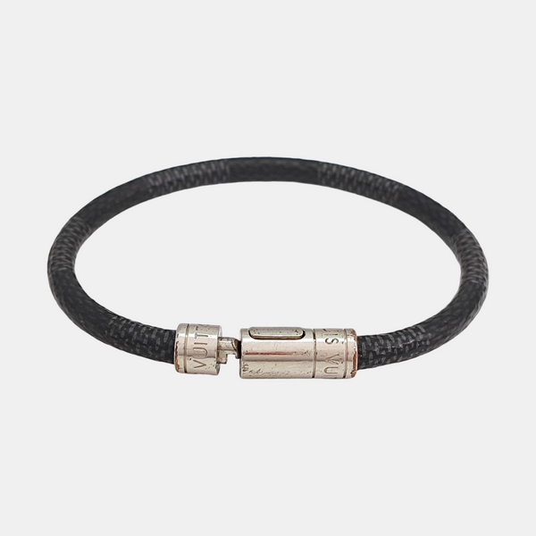 Coated Canvas Black Bangle