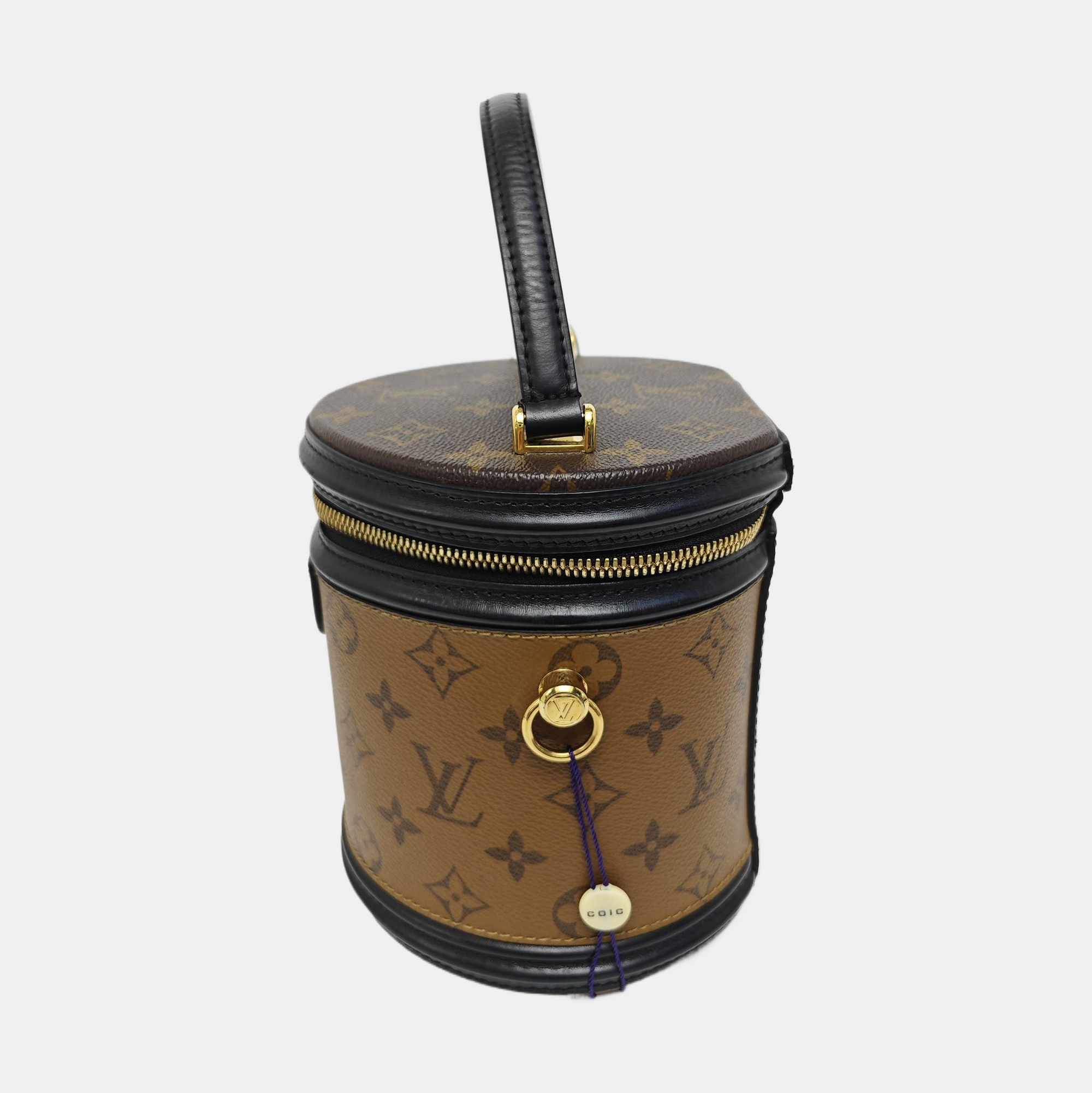 CANNES PM Monogram Coated Canvas Brown