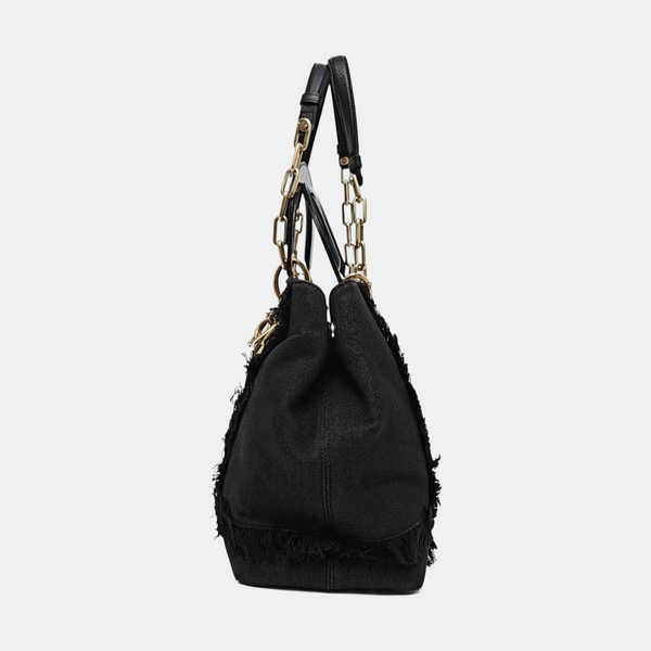 Canvas Top Handle Bag Large Multicolor