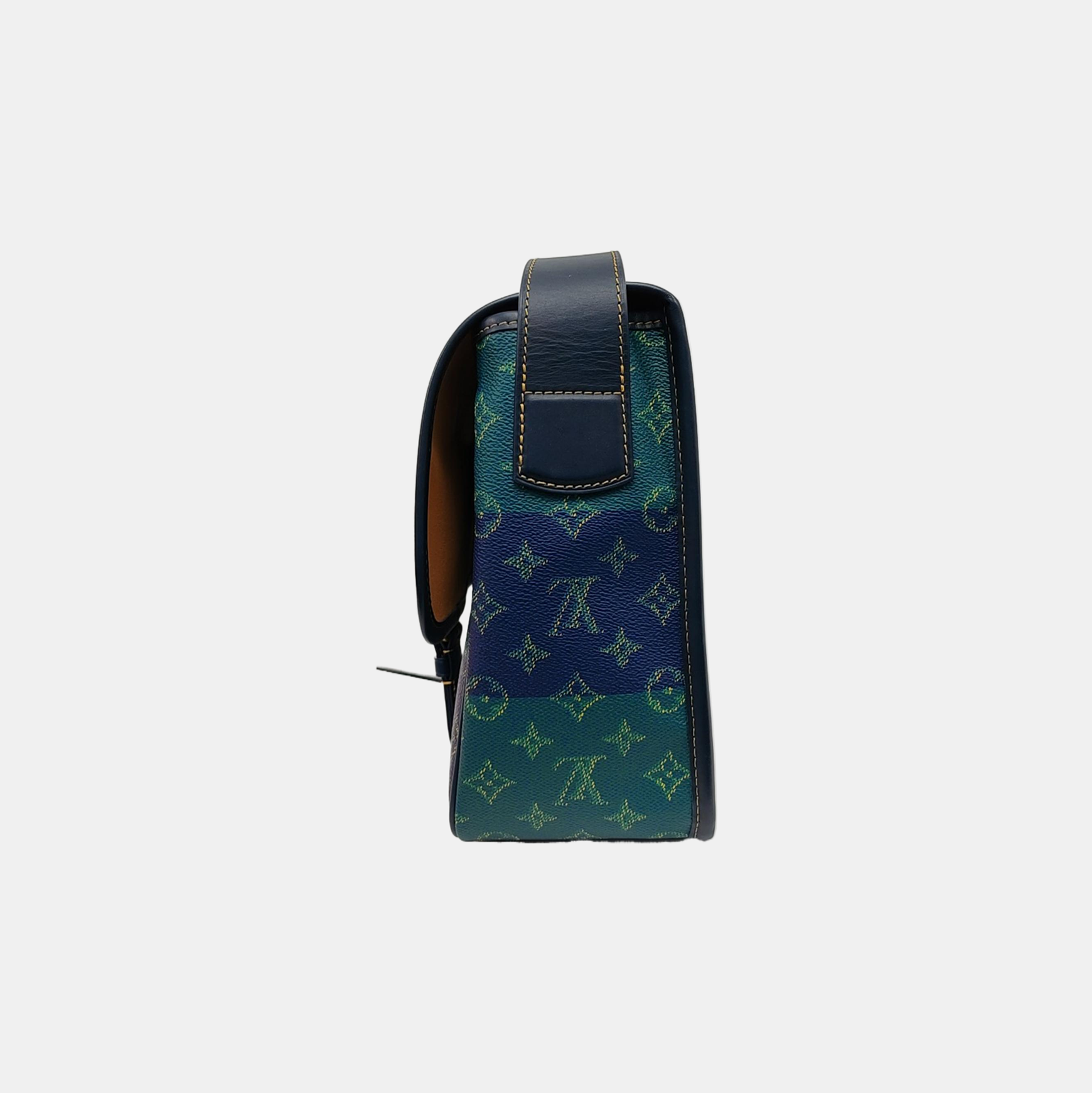 SATCHEL Monogram Coated Canvas Blue