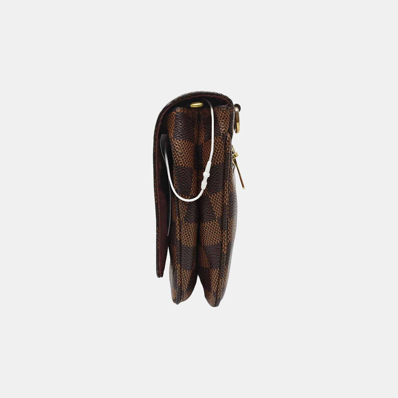 HOXTON Damier Ebene Coated Canvas Brown