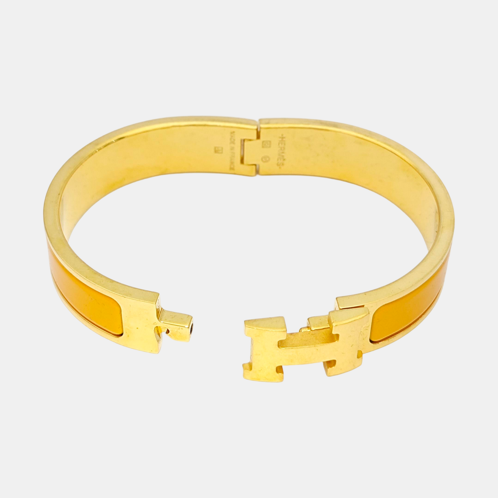Clic H Metal Gold Bangle