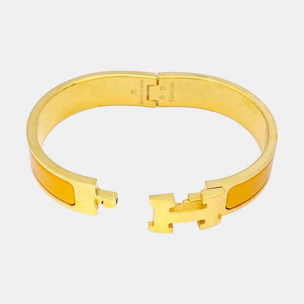 Clic H Metal Gold Bangle