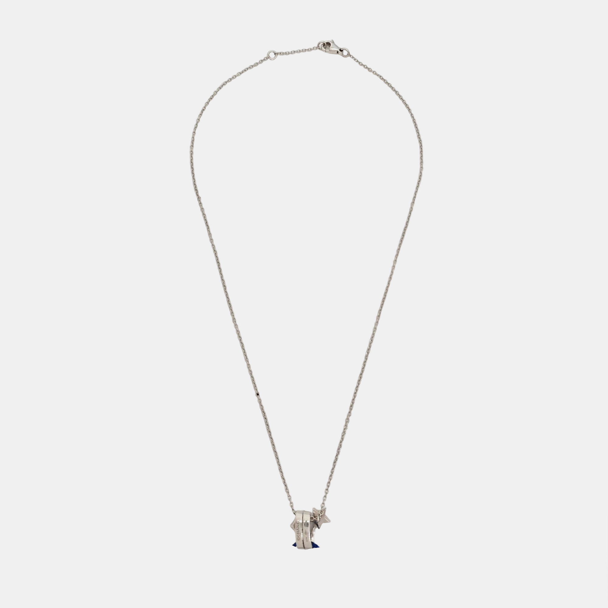 COMÈTE 18k White Gold Silver Necklace