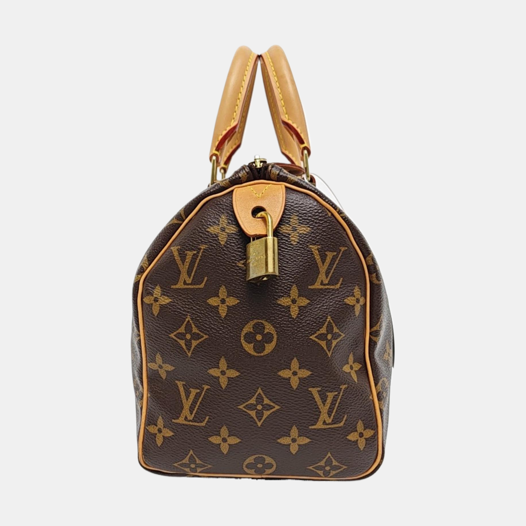 SPEEDY 25 Monogram Coated Canvas Brown