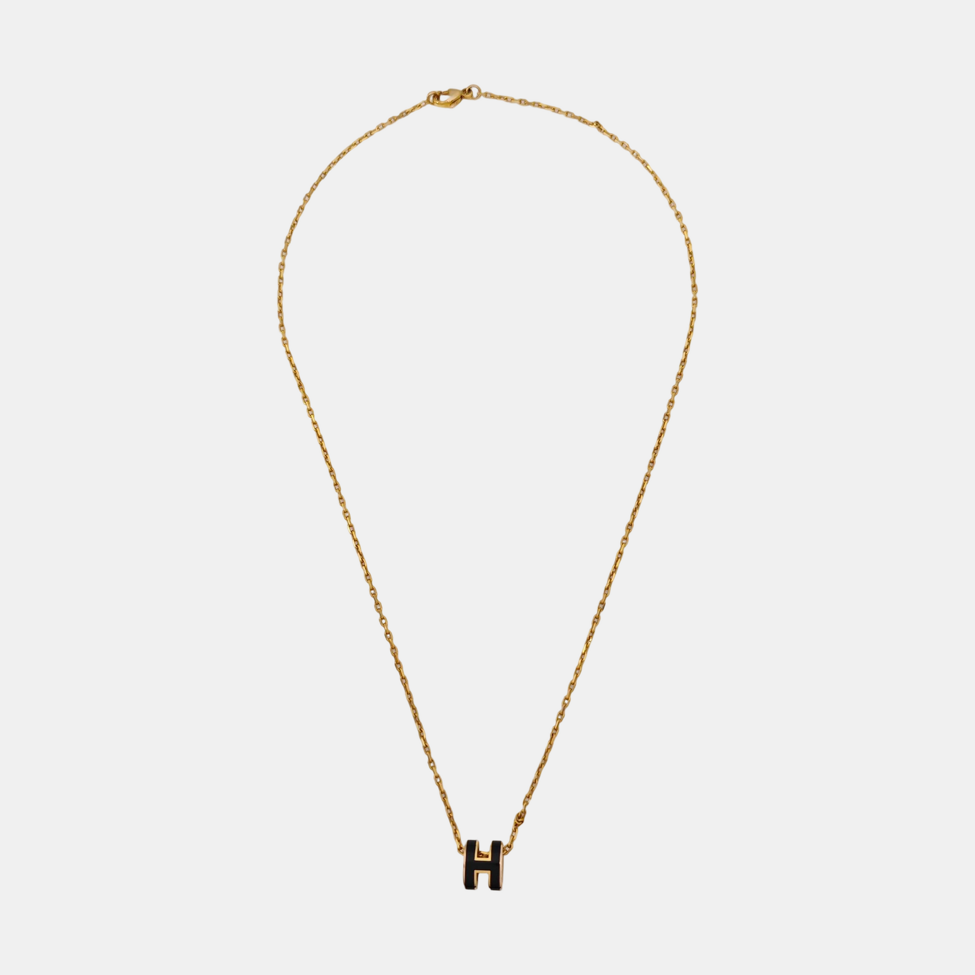 Pop H Metal Gold Necklace