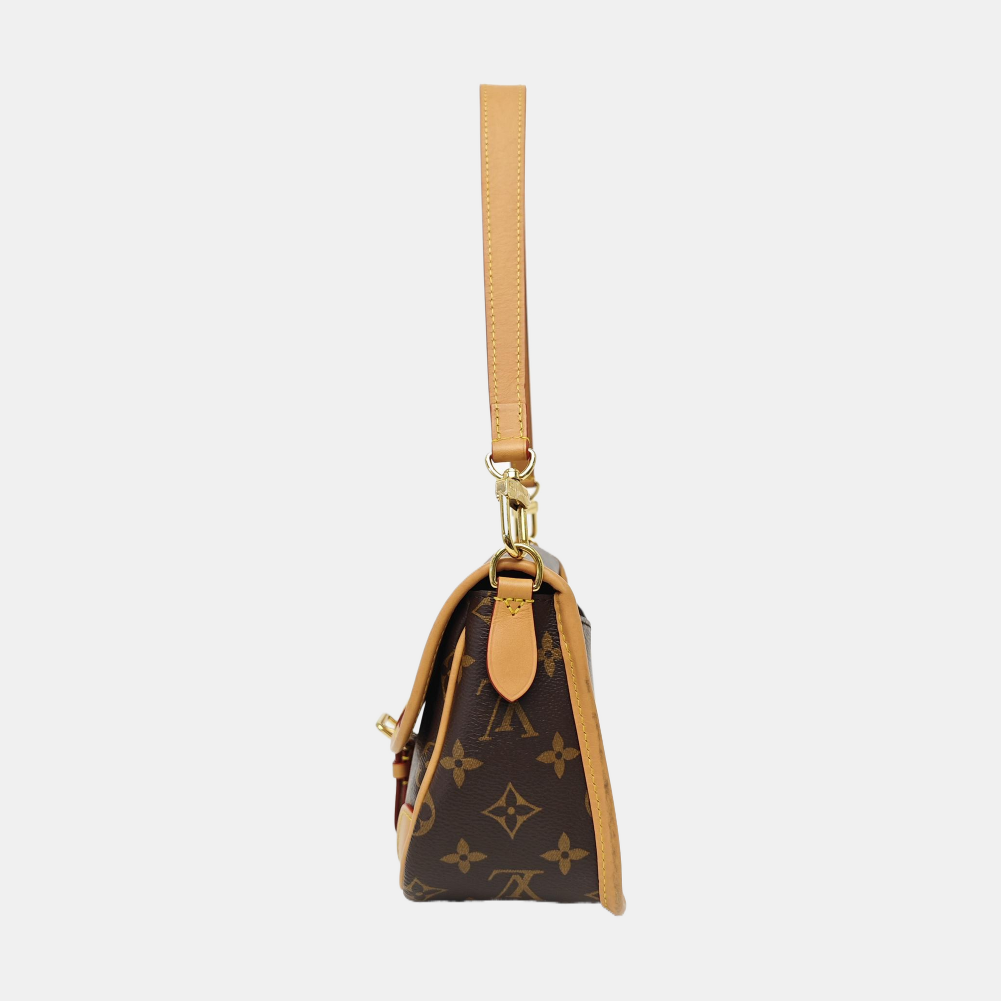 DIANE Monogram Coated Canvas Brown