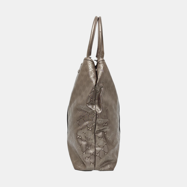 Monogram Coated Canvas Tote Bag Purple