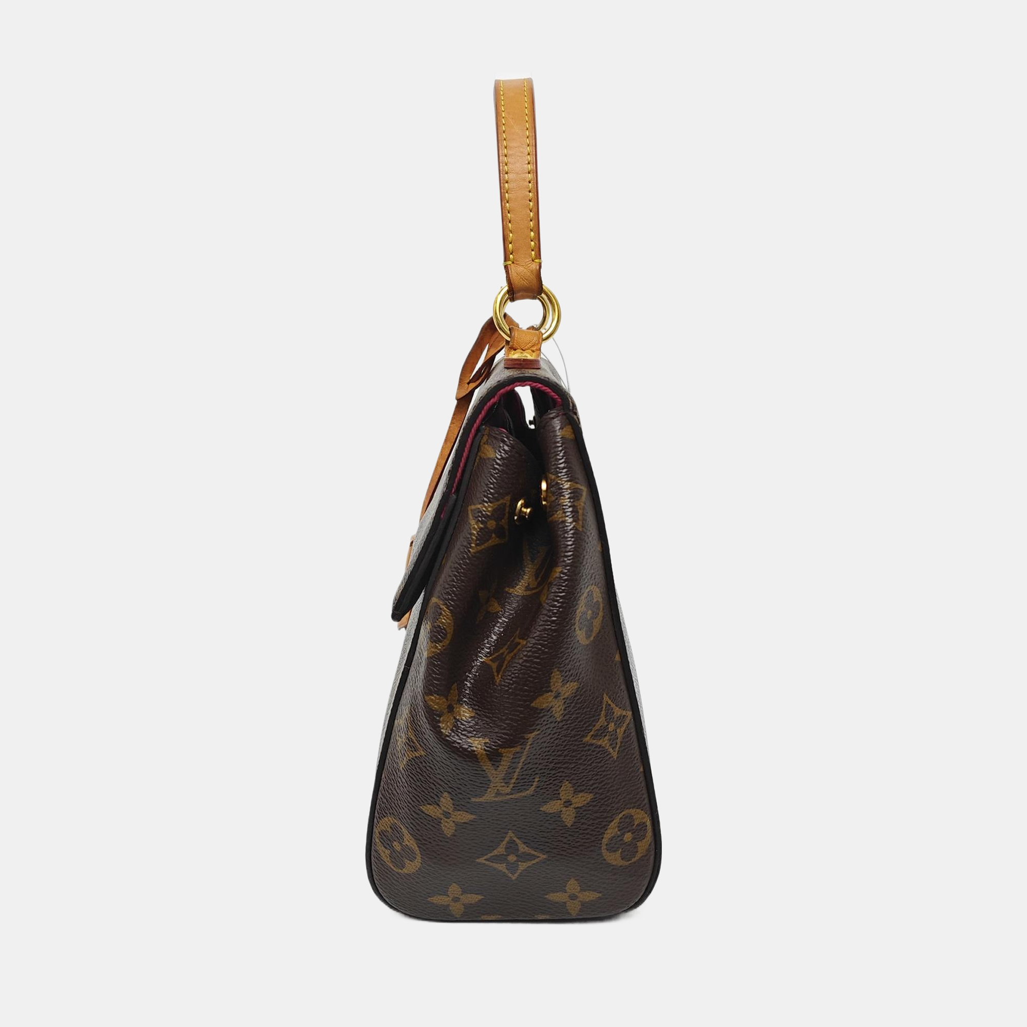 CLUNY PM Monogram Coated Canvas Brown