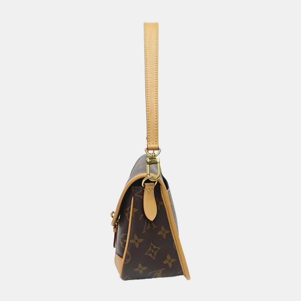 DIANE Monogram Coated Canvas Brown