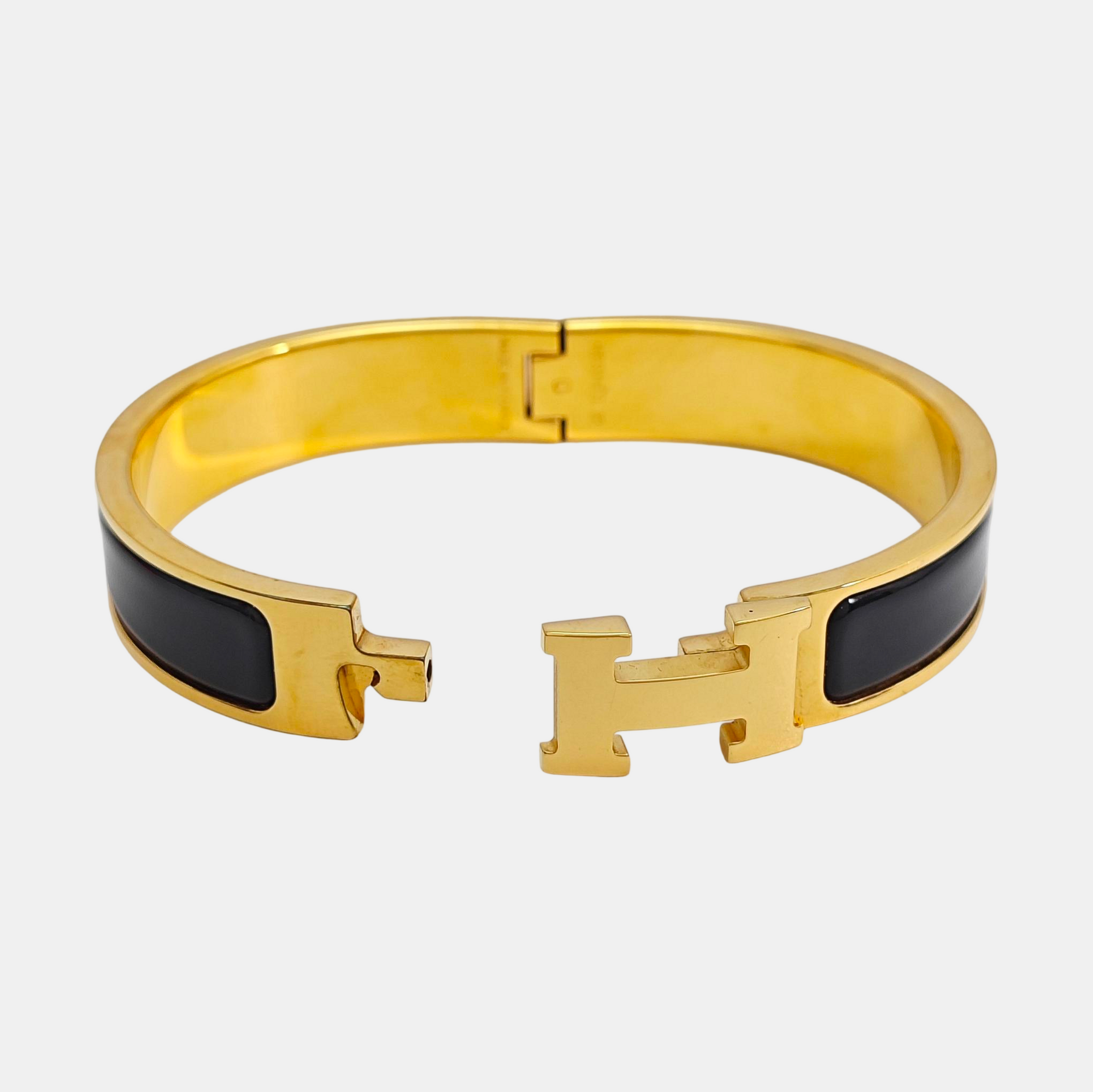 Clic H Metal Gold Bangle