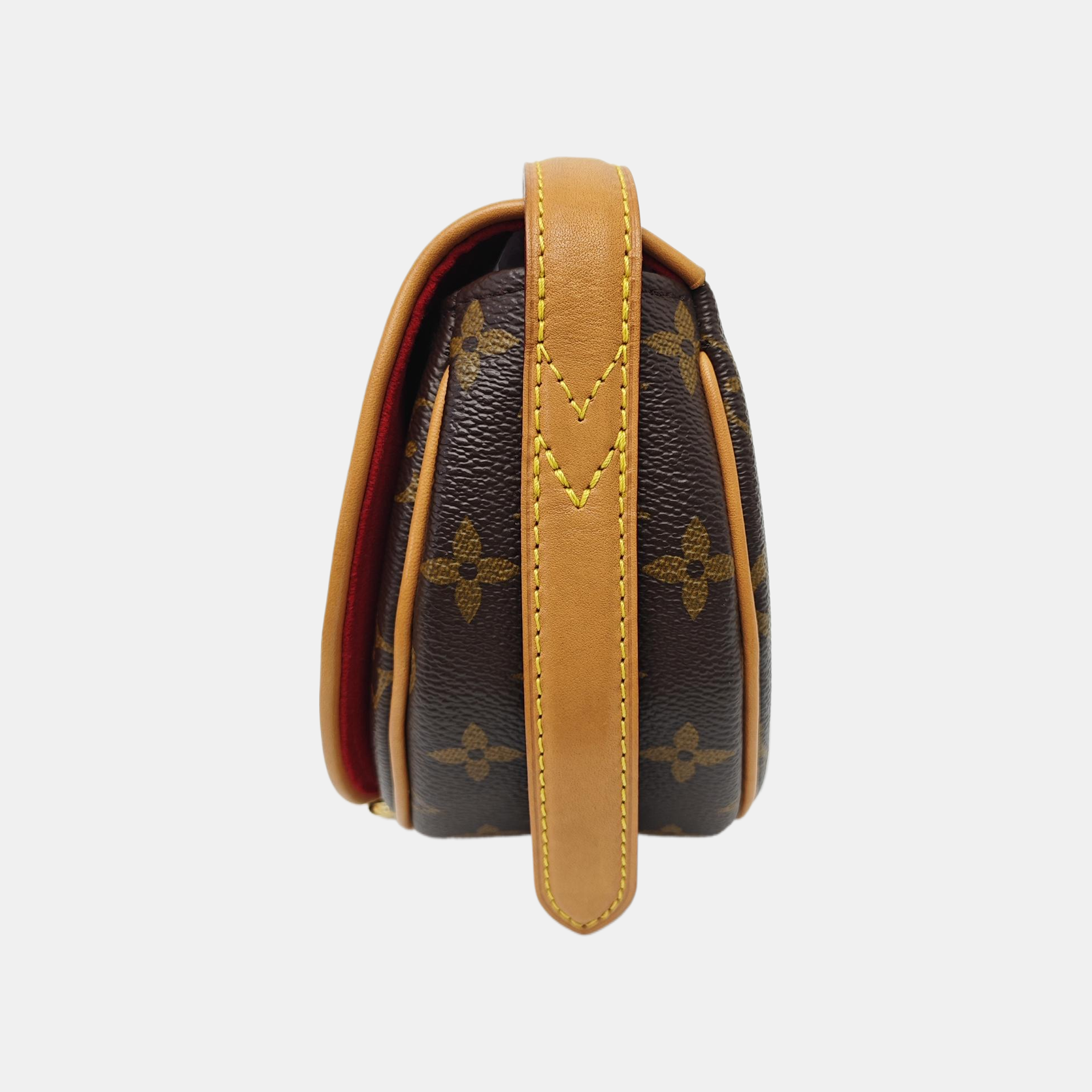 TAMBOURINE Monogram Coated Canvas Brown