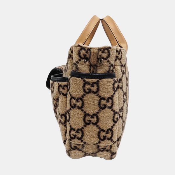 Monogram Felt Tote Bag Beige