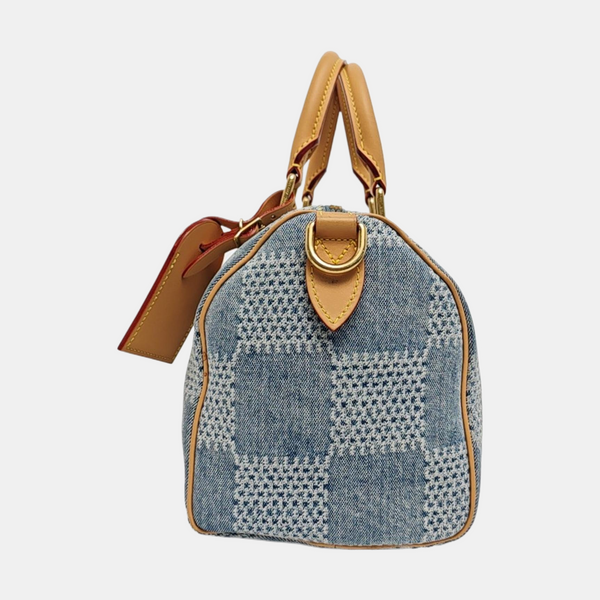 SPEEDY 25 Damier Canvas Blue