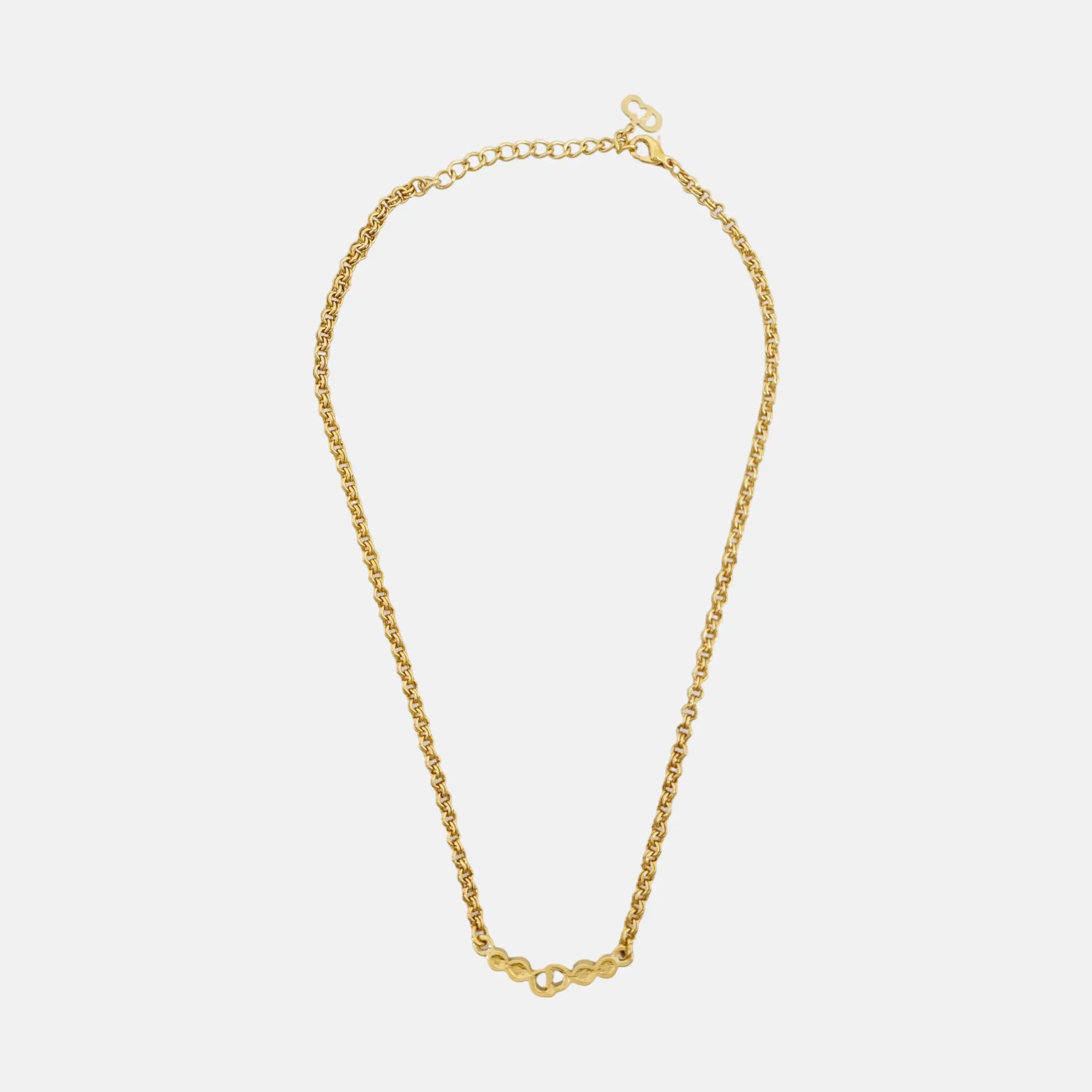 Petit CD Metal Gold Necklace