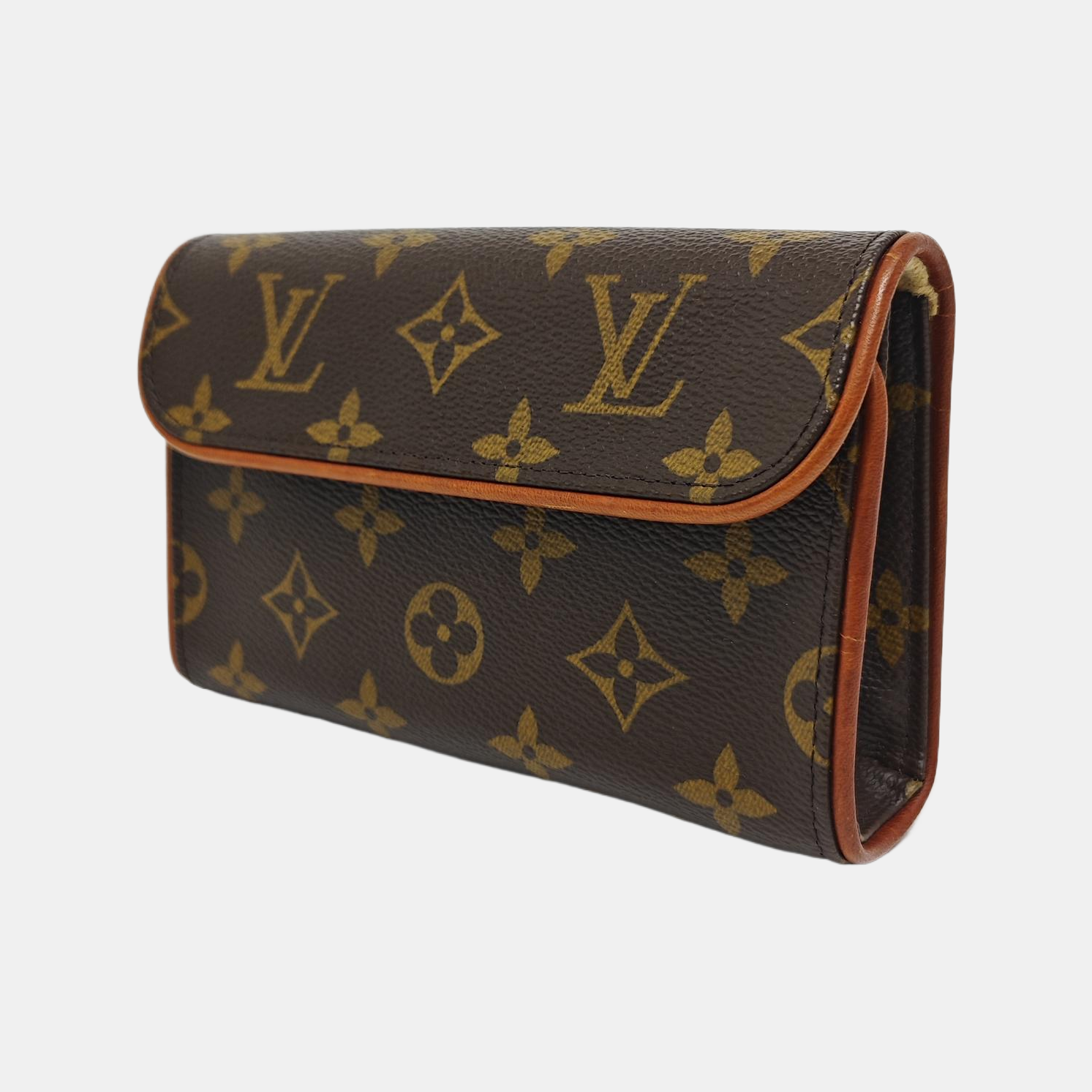 FLORENTINE Monogram Coated Canvas Brown