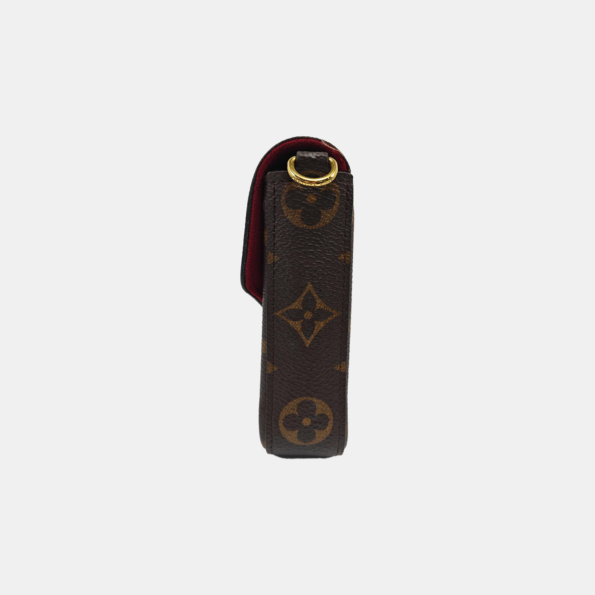 FÉLICIE Monogram Coated Canvas Brown