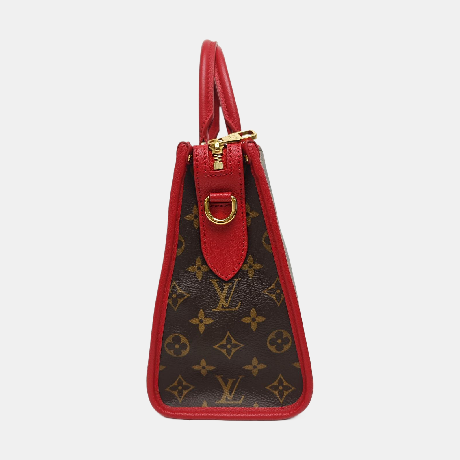 POPINCOURT PM Monogram Coated Canvas Brown