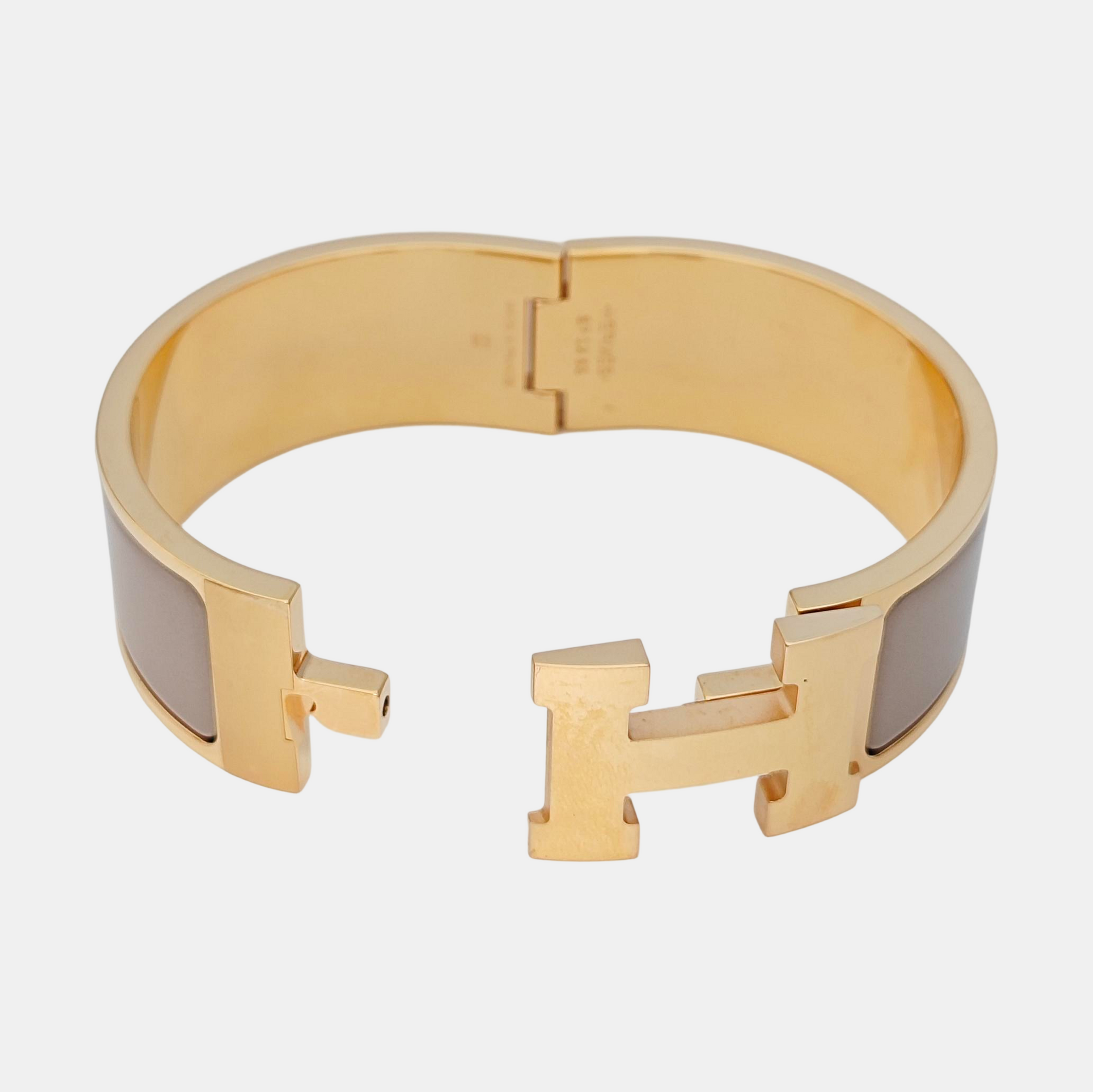 Clic Clac H Metal Rose Gold Bangle