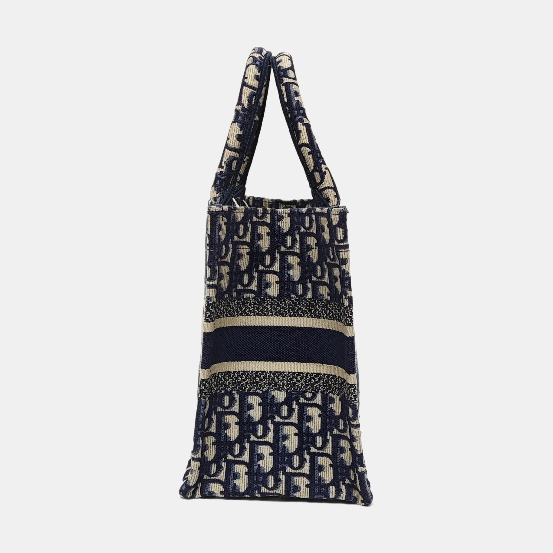 Book Tote Small Oblique Canvas Blue