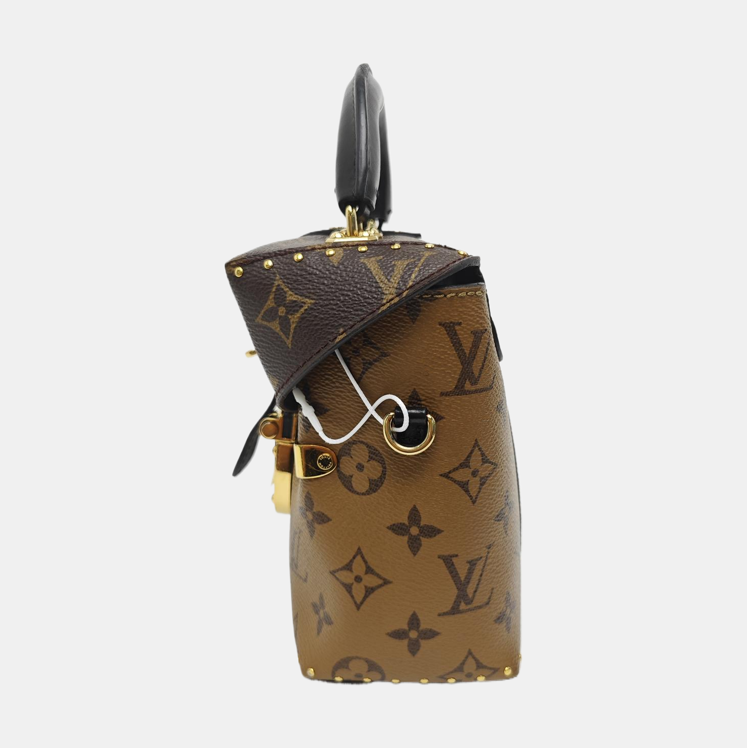 Monogram Coated Canvas Shoulder Bag Brown
