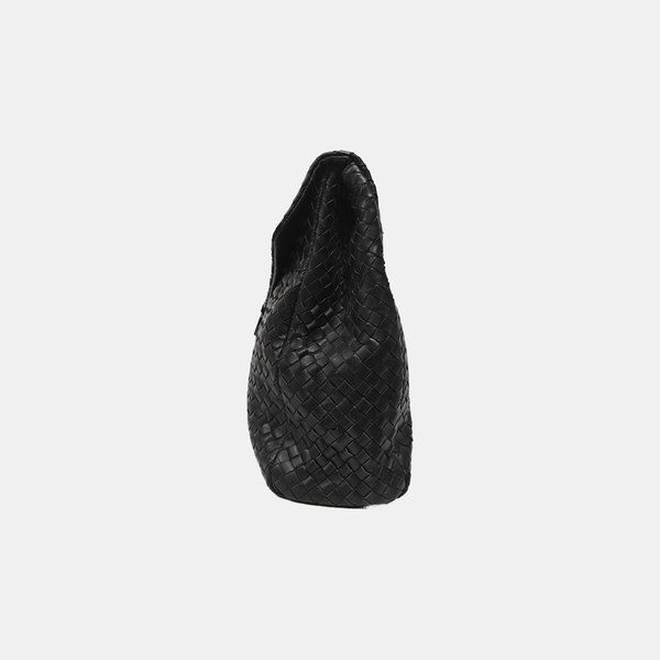 Calfskin Top Handle Bag Black