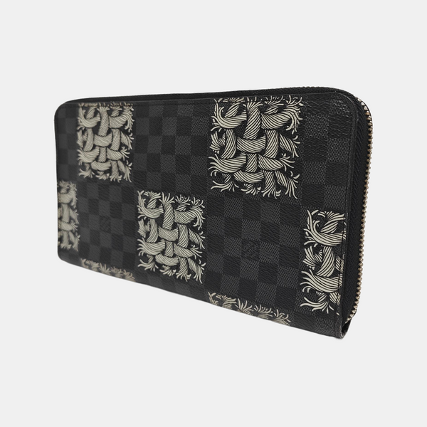 ZIPPY Damier Graphite Coated Canvas Black Wallet